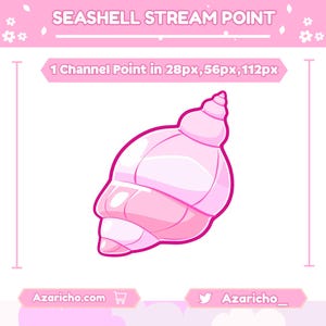 Seashell Channel Punkte für Twitch | Twitch Emotes, Kanalpunkt, Niedlich Kanalpunkt, Twitch Kanalpunkt, Kanalpunktsymbol