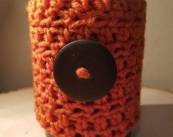 Coffee Sleeve (pumpkin orange/black)