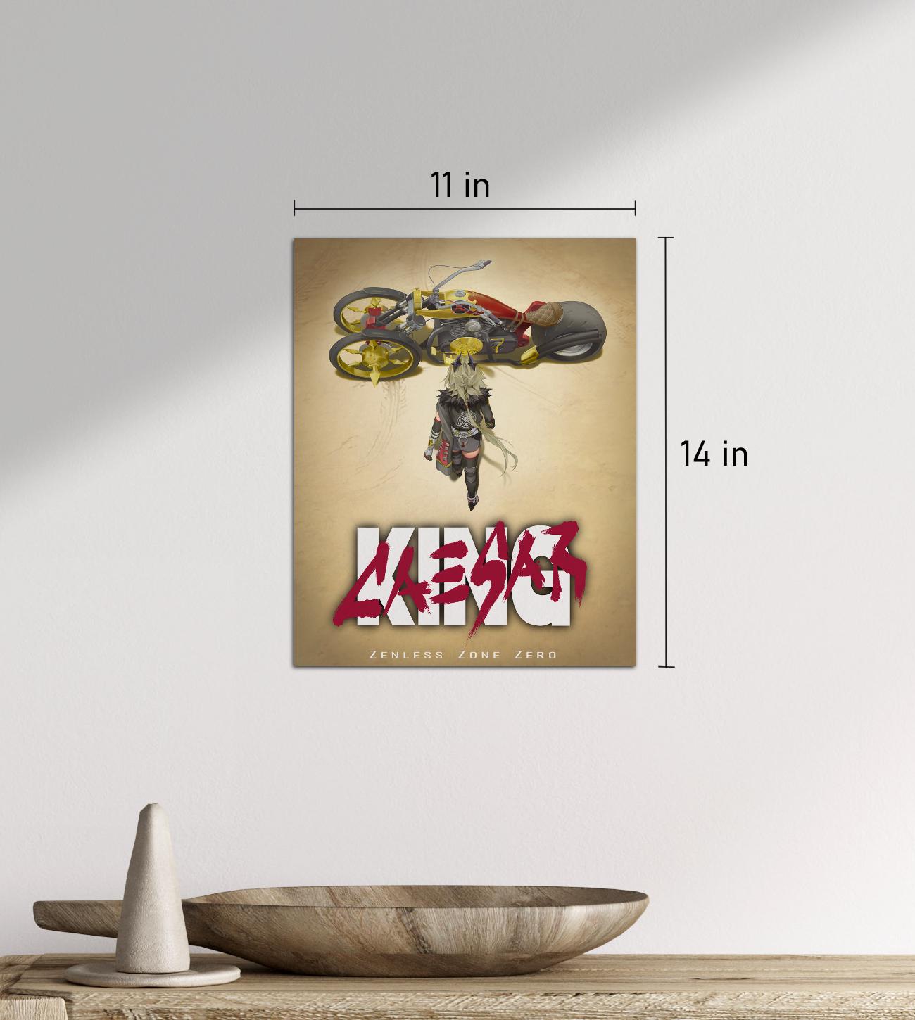 Caesar King Akira Styled Art Print - Zenless Zone Zero - Etsy