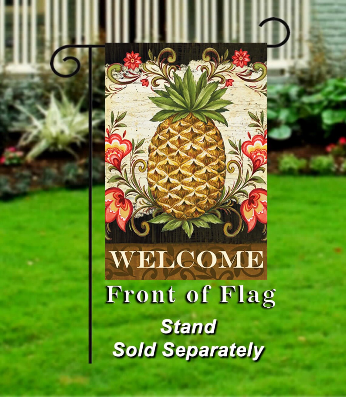 Double Sided Garden Flag 100 Polyester 12X18 Inches Etsy
