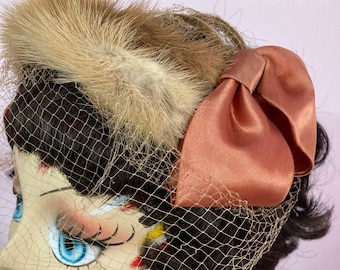 Darcy Creech Black Felt Bucket Hat With Mauve Flowers  display picture 3