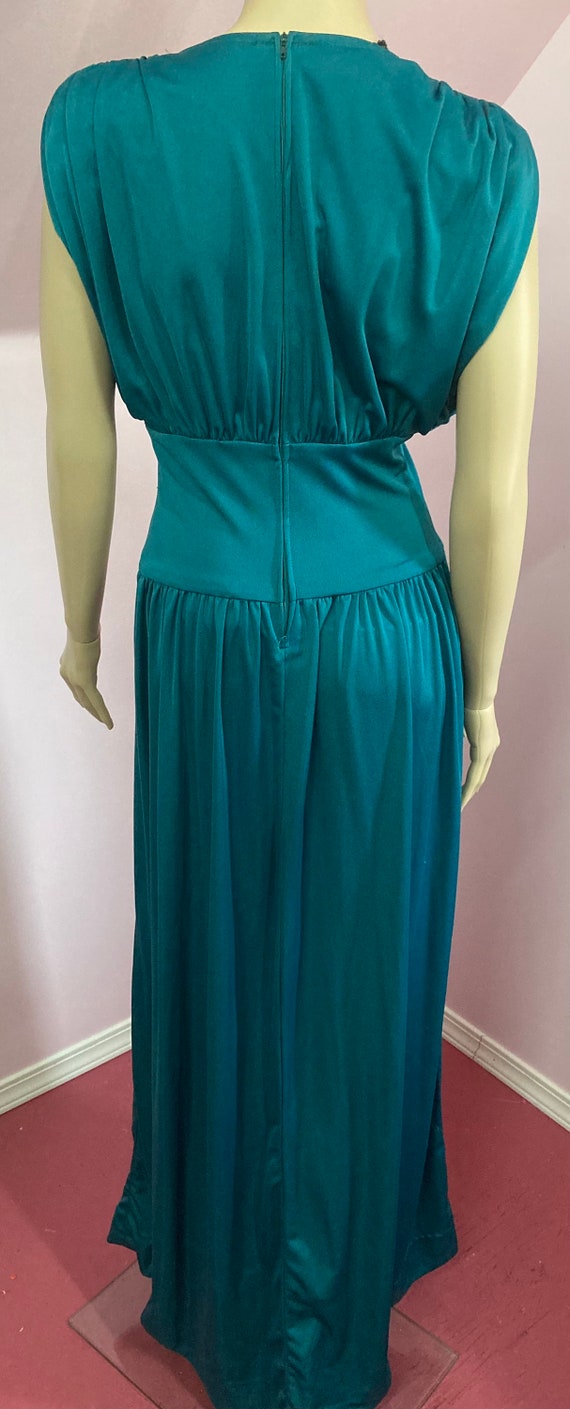 Vintage 70s Ursula of Switzerland Dress. Long Gre… - image 8