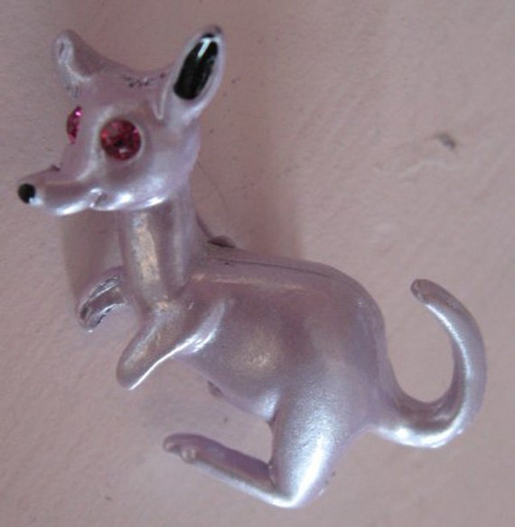 Vintage 50s/60s...Lavender Enameled Kangaroo Novel