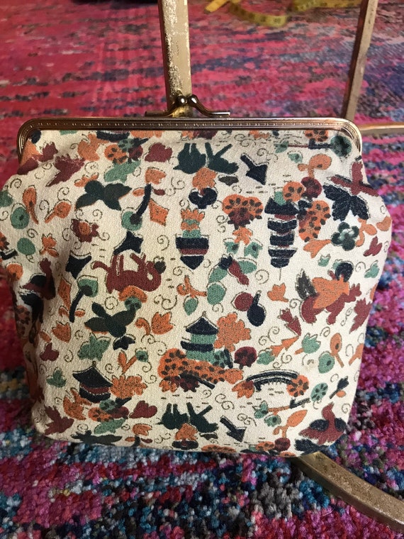 Vintage 1940s Makeup Bag. 40s Makeup Bag. 1940s Cl