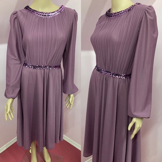 open lace back dress Purple 1950s High Waist Halter Vintage Dress – PollyBoutique