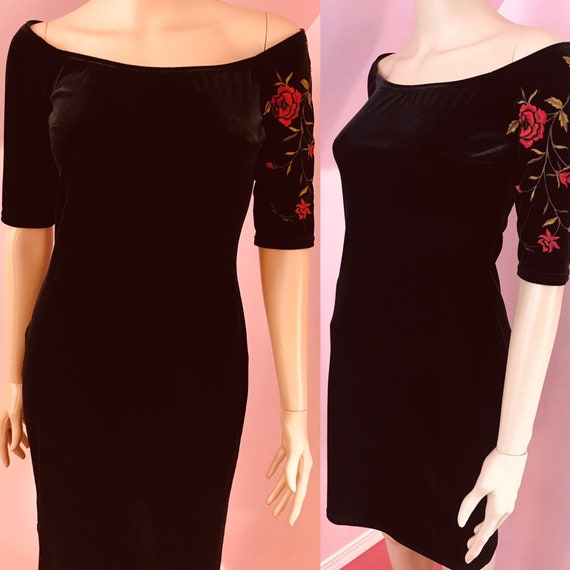 Vintage 90s Jessica McClintock Gunne Sax Dress.Bla