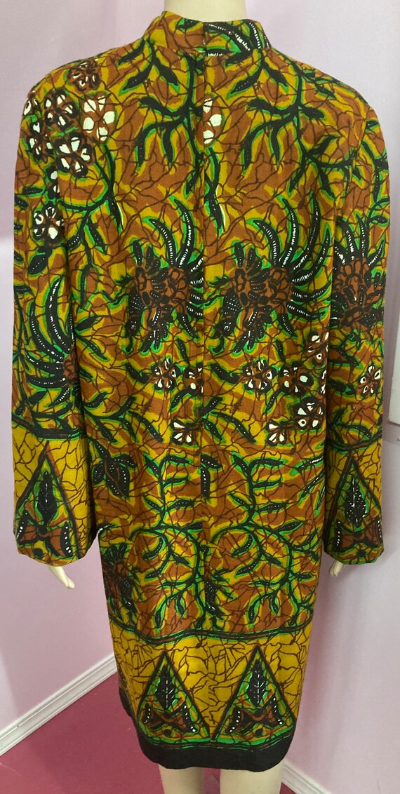 Vintage 60s Batik Style Tunic Dress. Mod 60s Dres… - image 8