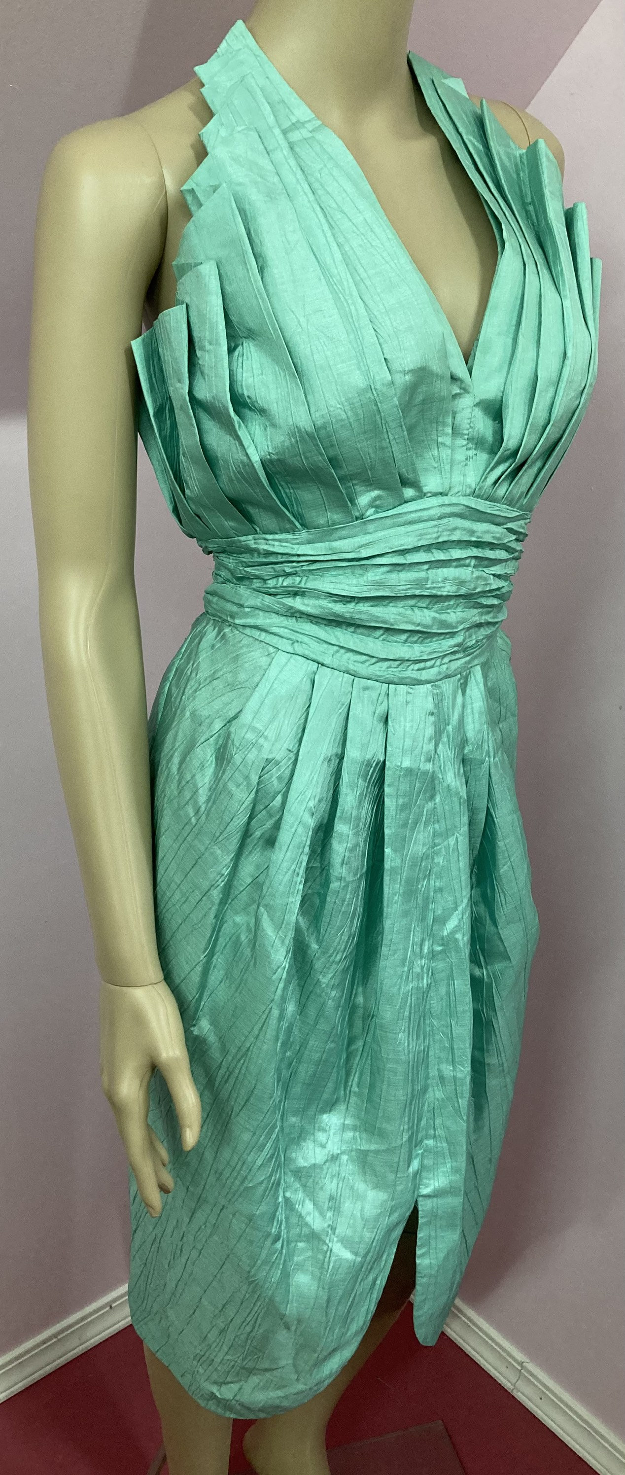 green emerald velvet dress Martha Dress with Floral Hem  Catherine Regehr