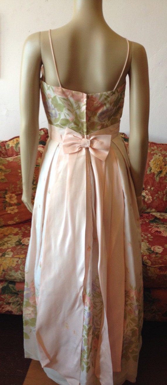 Vintage 50s Dress. 1950s Dress Pink Roses  Dress.… - image 6