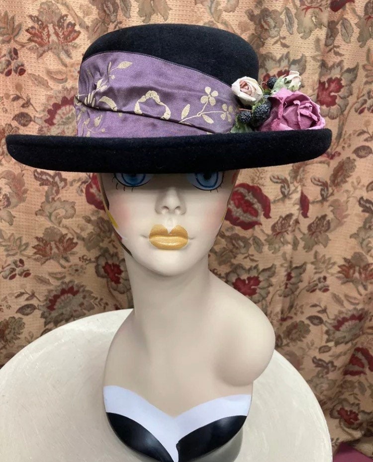 Vintage Darcy Creech Hat Gorgeous elegant sunhat new with tags BEATON DARCYCRIE C  main image 4