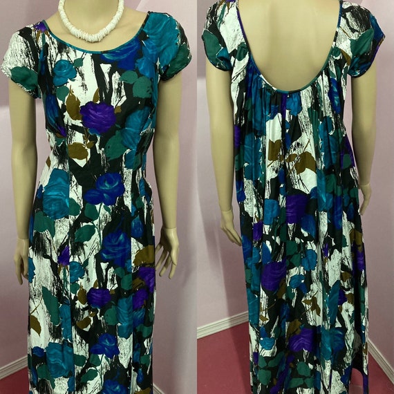 Silk hawaiian dress sale