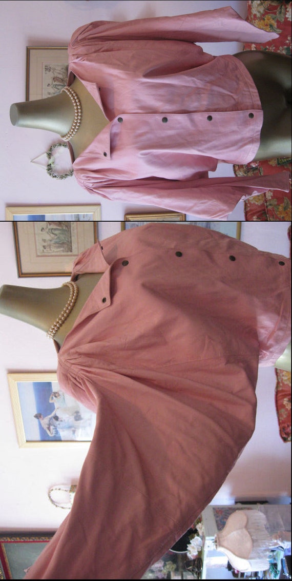 Vintage 80s Pink Leather Jacket.Italian Jacket.Ita