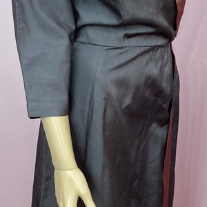 Vintage 50s Wrap Front Dress. 50s Shop Girl Dress. Small image 5