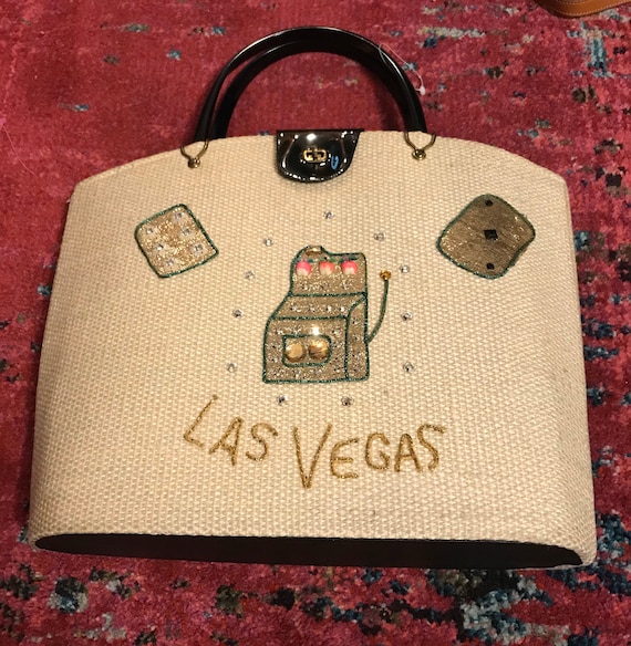 Vintage 60s Las Vegas Purse.VLV Purse. 1960s Las V