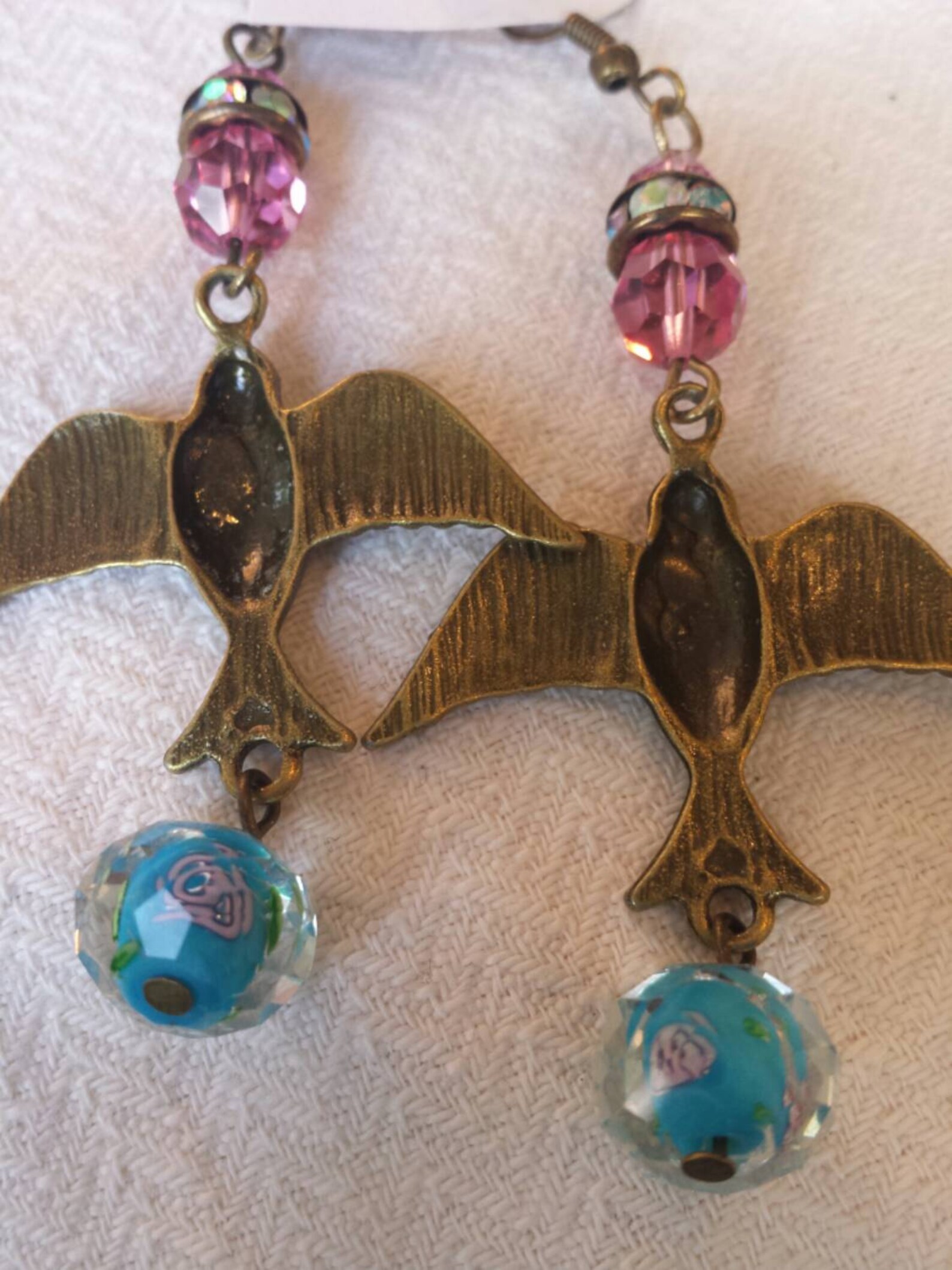 swarovski bird earrings