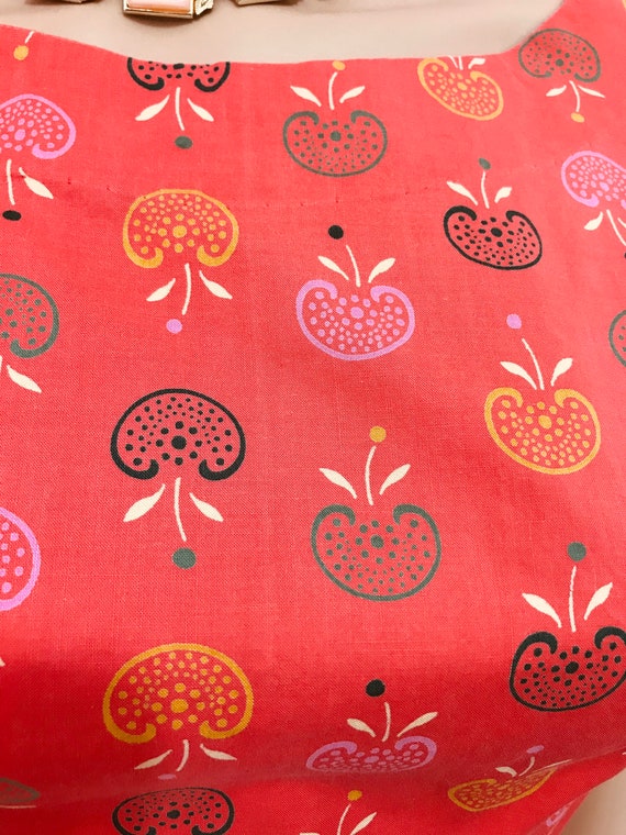 Vintage 40s Dress.Novelty Print Dress. Apple Nove… - image 10