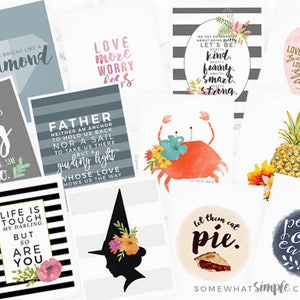 Afdrukbaar pakket met aquarel + strepen