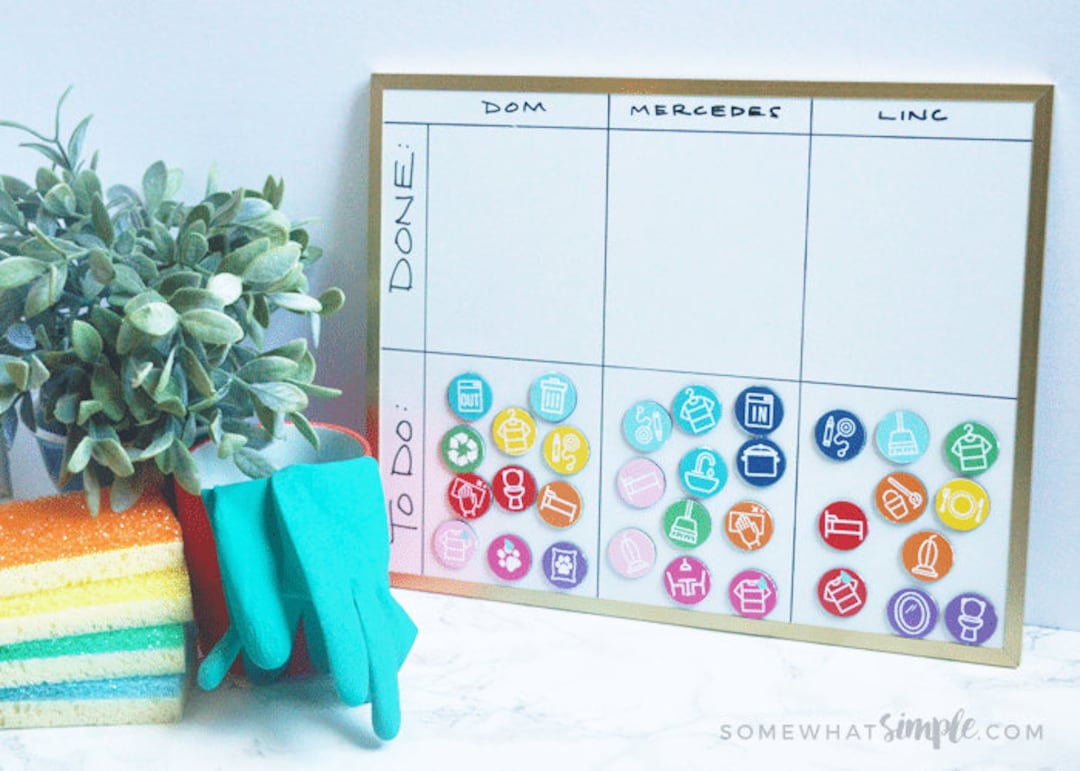 Magnetic Chore Chart - Digital Files - Etsy