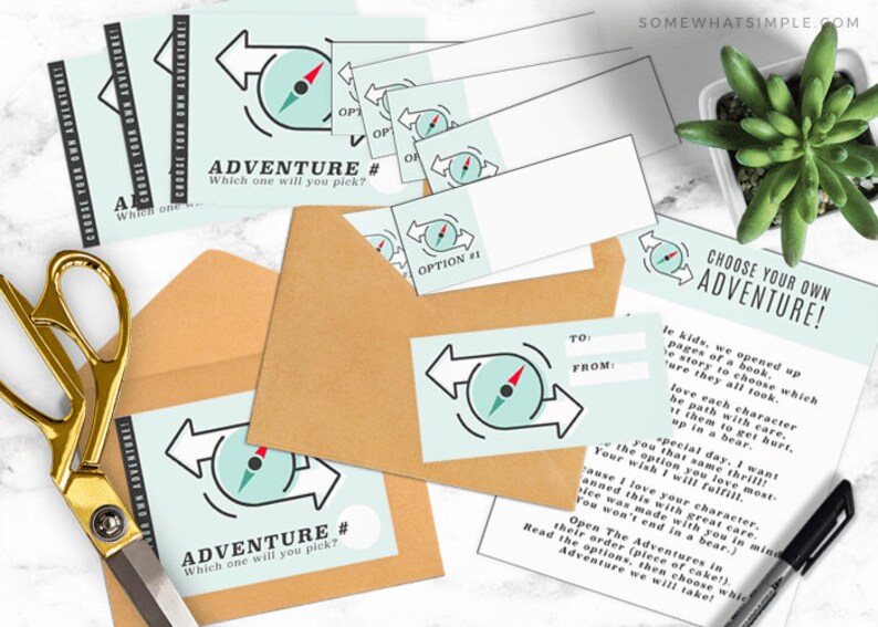 Choose Your Own Adventure Gift Printables - Etsy