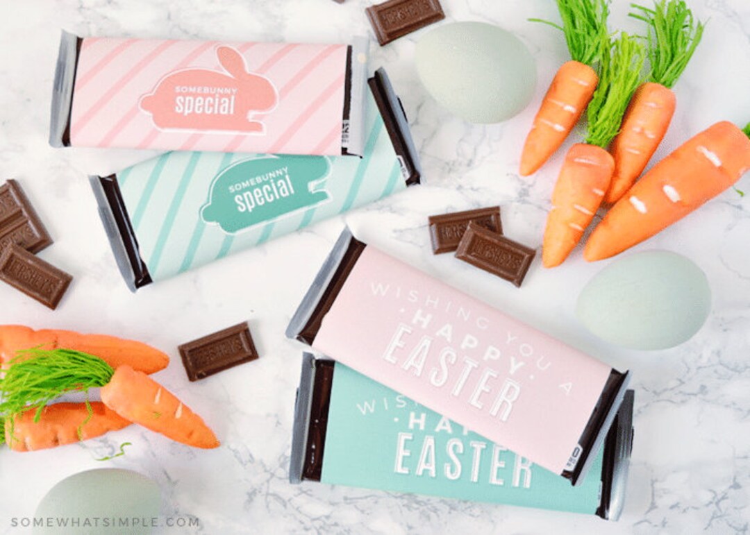 Easter Candy Bar Wrapper Labels - Etsy