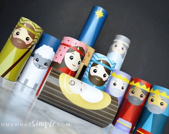 Toilet Paper Roll Nativity