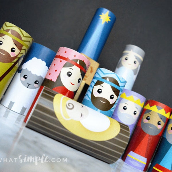 Toilet Paper Roll Nativity