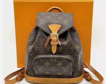 LV Louis Vuitton Montsouris MM Backpack Etsy Canada