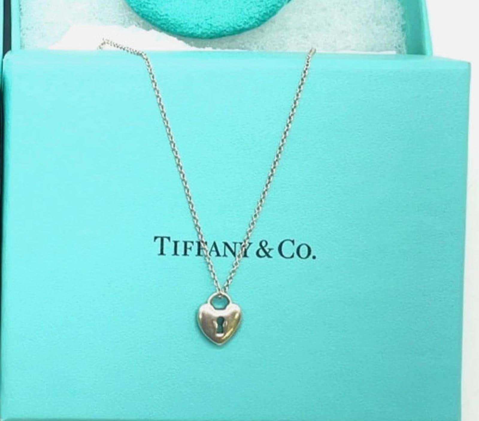 Tiffanys and co necklace heart lock - Etsy 日本