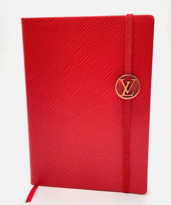 LOUIS VUITTON ノート レッド 100% Authentic! Louis Vuitton Red Notebook Gustave MM Pink