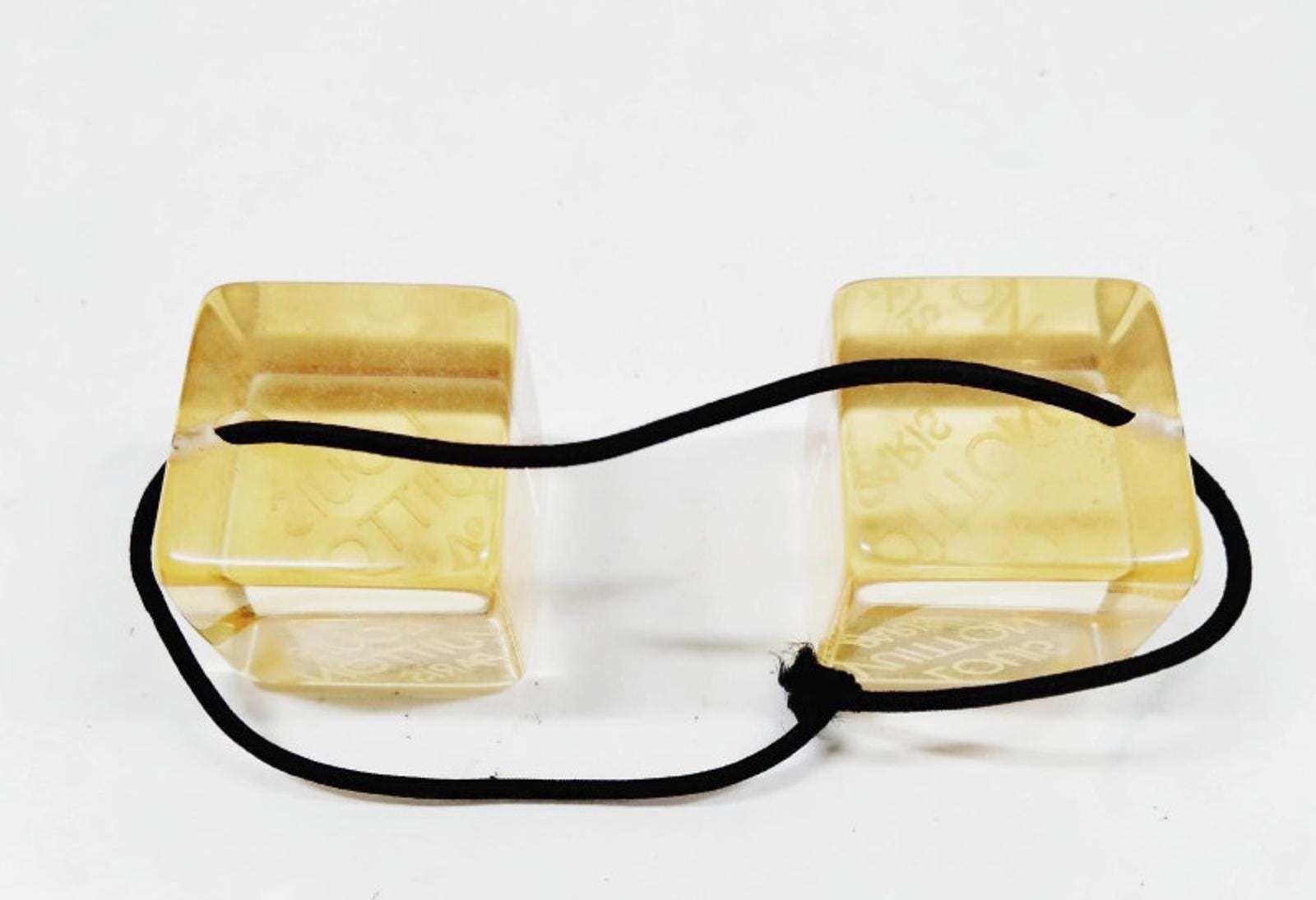 Authentic Vintage! Louis Vuitton Acrylic Dice Hair Tie Elastic Hair Cube! louis vuitton hair cubes products for sale | eBay main image 4