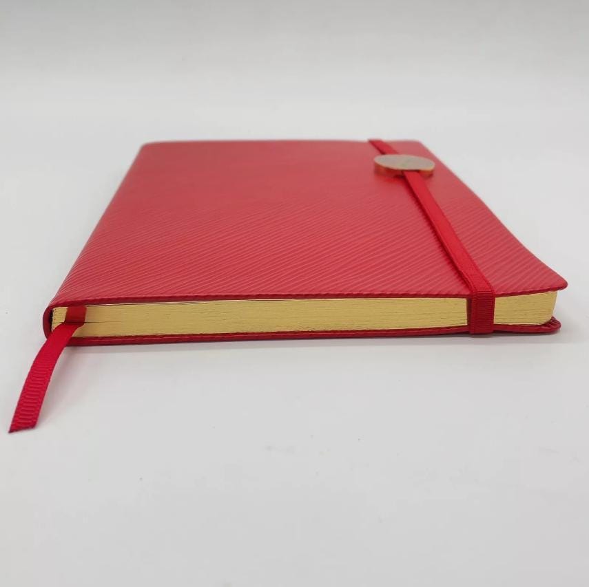 LOUIS VUITTON ノート レッド 100% Authentic! Louis Vuitton Red Notebook Gustave MM Pink