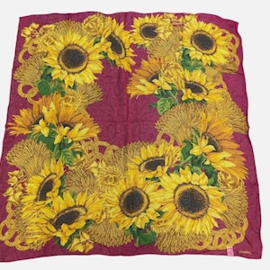 Chanel Sunflowers Scarf - Etsy