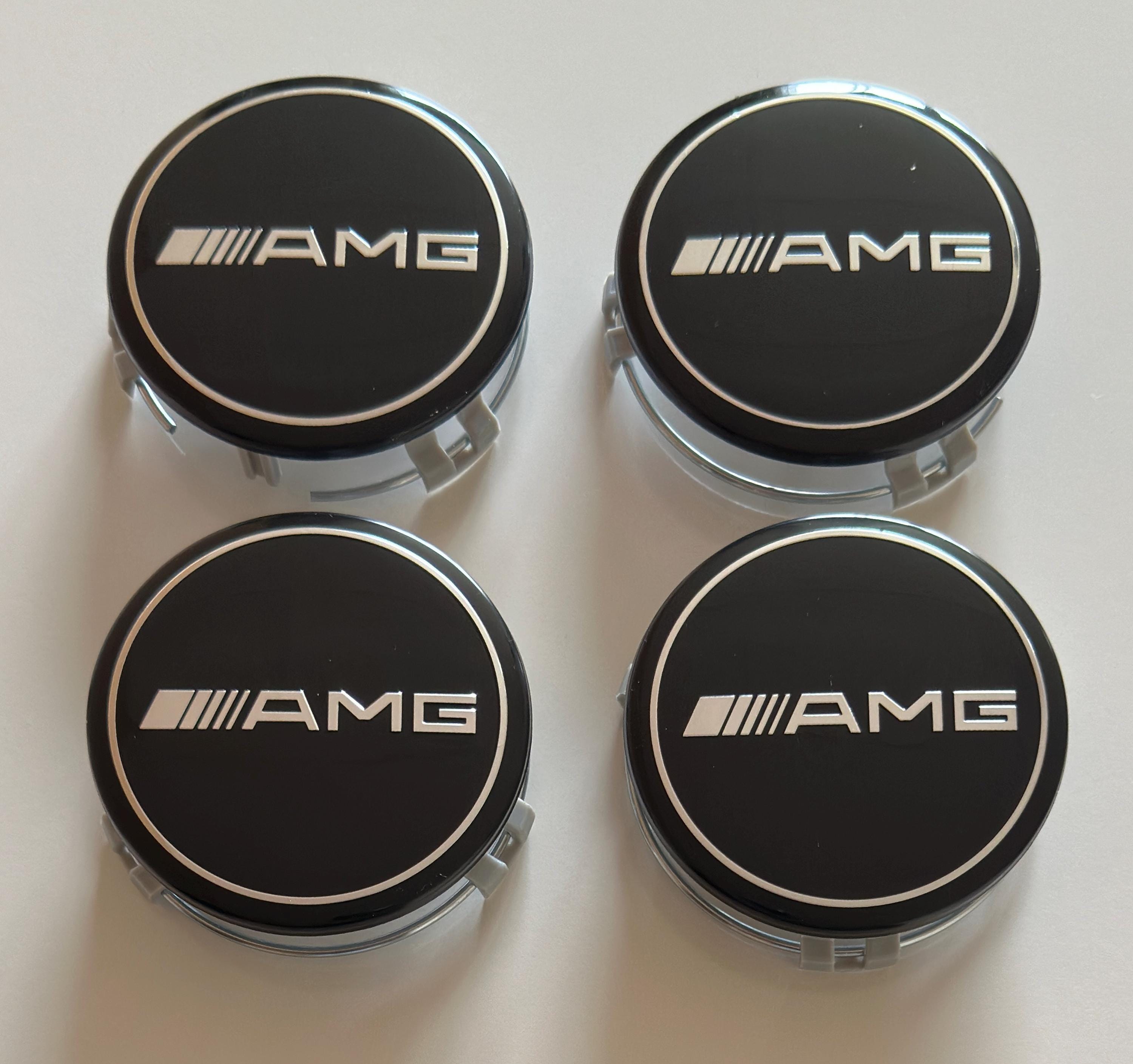 Set of 4 Black 75mm 2.95 Inch AMG Wheel Center Hub Caps - Etsy