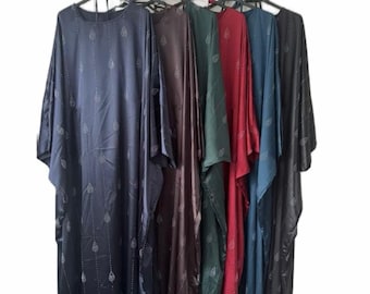 Batwing Sleeve Abaya Dress: Modest Islamic Kaftan Maxi Dress