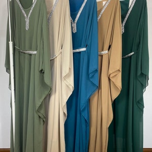 Kaftan Abaya For Women Batwing Sleeve Maxi Long Modest fashion Muslim Dress Women everyday Abaya, Dubai Abaya, modest abaya, gift for her
