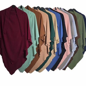 Triangle long hijab for women, Active Hijab Outer, Modest Sport Hijab Vest Cover Up, Muslim Women Sportswear Muslimah  Islamic Clothes