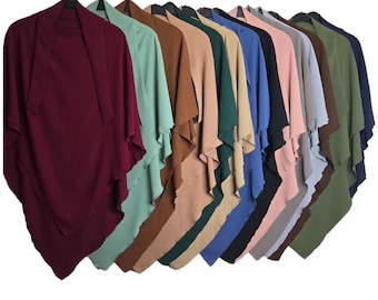 Khimar Top Only | Triangle Long Hijab | Available In Multiple Colours for women |