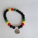 Spiral Keychain Spiral Key Chain Reggae Rasta Jamaica Red Yellow Size | UK