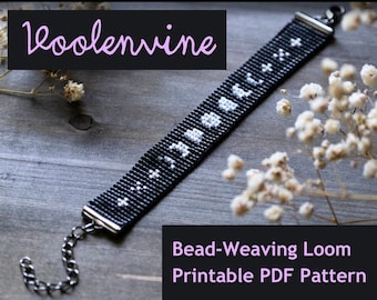 Moon Phases Bead Weaving Loom Pattern - Bead Loom Bracelet Pattern PDF Download