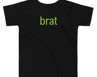 Brat Toddler T Shirt - Multiple Colors Tee - Minimalist Design