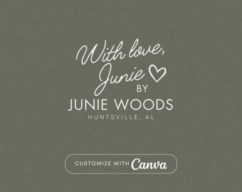 Cursive Sweet Photo Video Creative Custom Canva Template Logo