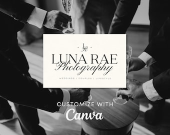 Elegant Classy Photo Video Creative Logo Customize Canva Template