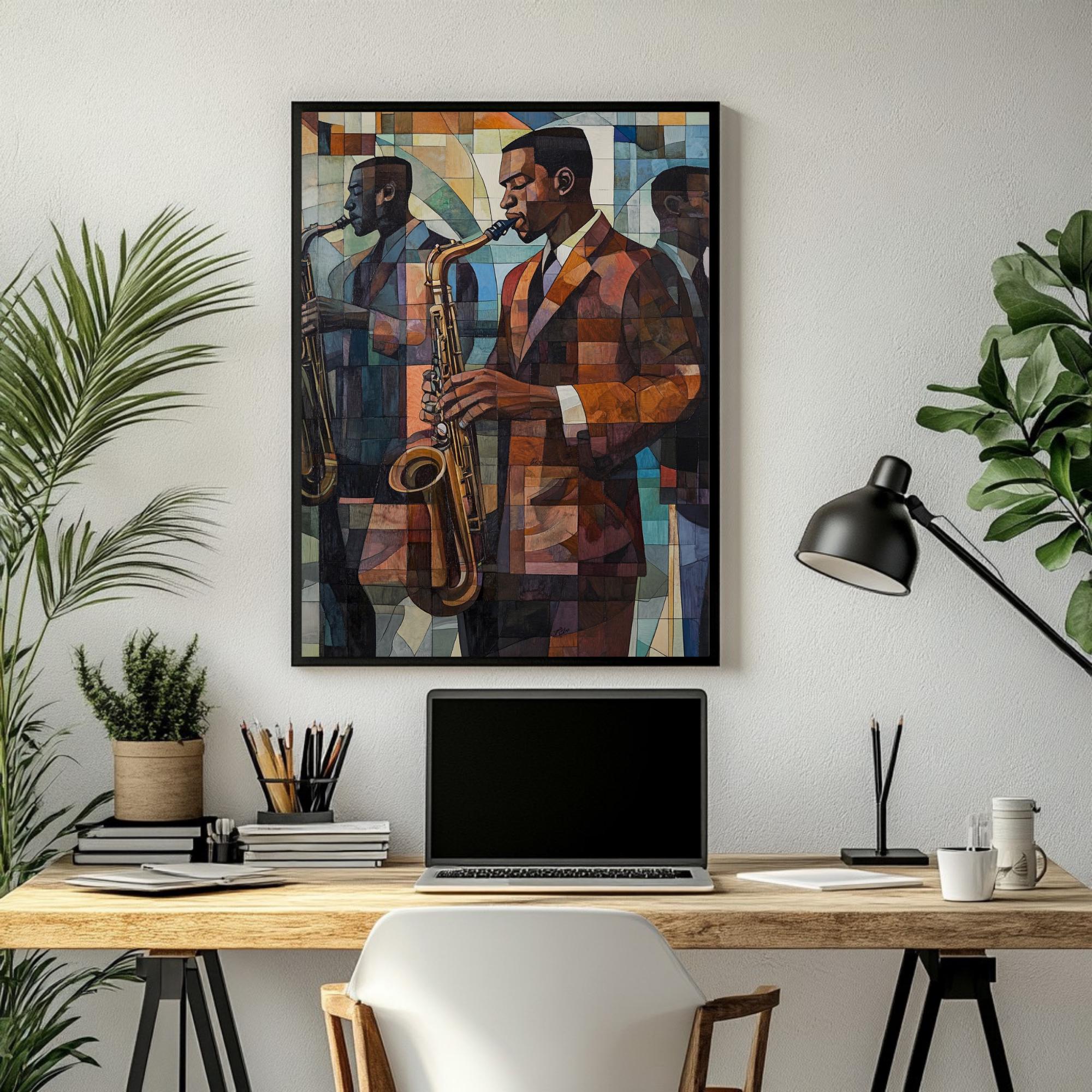 Harlem Renaissance Jazz Print Vintage Portrait Art by HELLOPRINTS ...