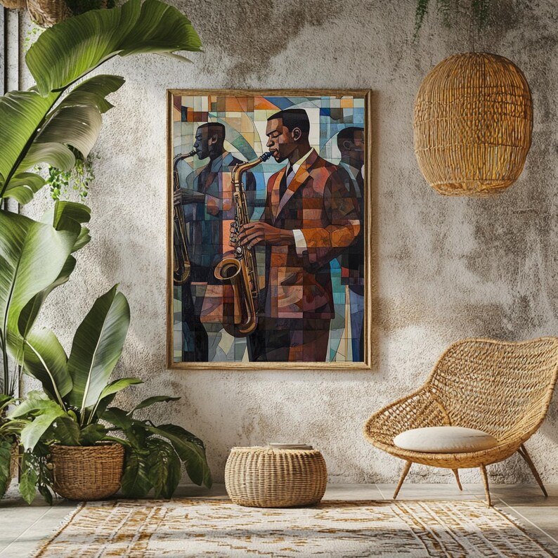 Harlem Renaissance Jazz Print Vintage Portrait Art by HELLOPRINTS ...