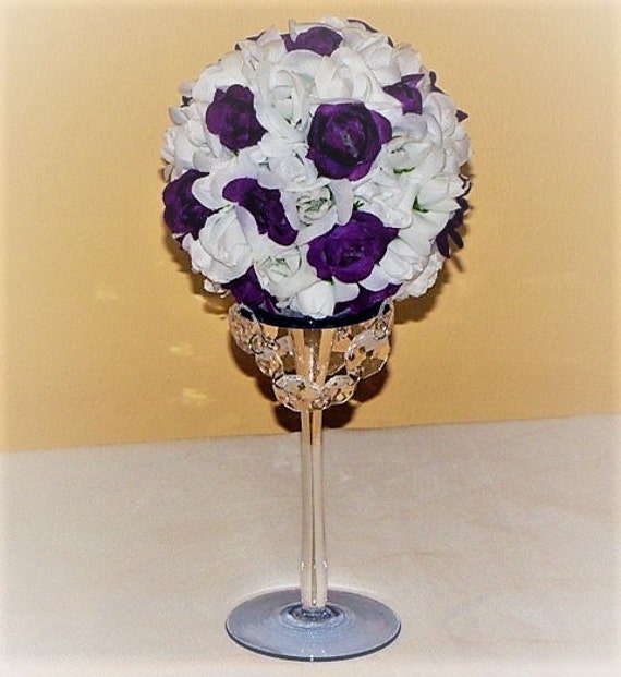 Kissing Ball 5 Wedding Centerpiece Glass Candle Holder Etsy