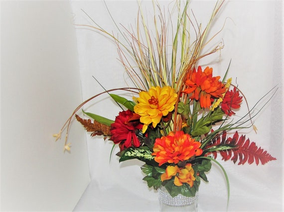 Wedding Centerpiece Decorations Fall Color Wedding Flower Etsy