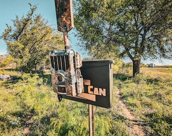 12 volt Ready Trail Cam Mount for T-Posts, Deer Hunting, Hunting Gear, Trail Camera
