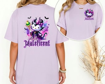 Camiseta de Maléfica de doble cara de Hong Kong, Reina Malvada Maléfica, Gótica