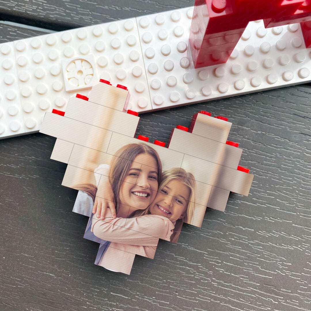 Personalized Photo Building Brick, Building Block Gift for Family ...