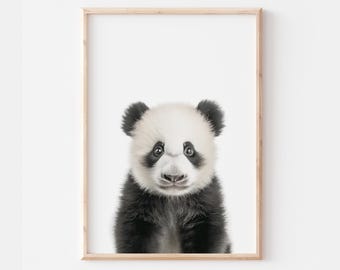 Baby Panda Print, Jungle Bedroom Decor, Baby Panda Nursery Decor Wall Art, Baby Panda Posters, Panda Kids Room Art, Baby Panda Keep Sake